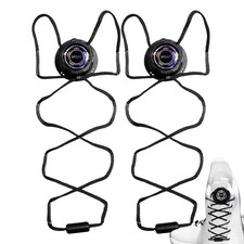 No Tie Shoe Laces Auto Lock Rotating Buckle String Knob Style Lazy Shoelaces