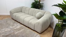 Sofology Waldorf Fabric 3 Seater in Soft Sherpa Stone Mix
