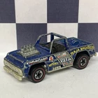 BAJA BRUISER Hot Wheels Redline Car 1977 Blue HK Truck 1973 for PARTS or RESTORE