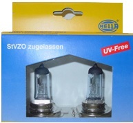 HELLA H4 60/55W LIGHT POWER +50% BULBS, PAIR - Bild 1 von 1