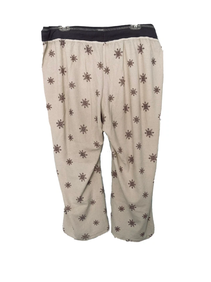 Nautica Pant Ivory Star Sleepwear Lounge Pajama Bottoms Pull On Elastic Crop XXL - Image 4 of 4