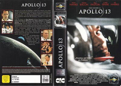 Apollo 13 - VHS Kassette (Tom Hanks, Kevin Bacon, Bill Paxton, Ed Harris )