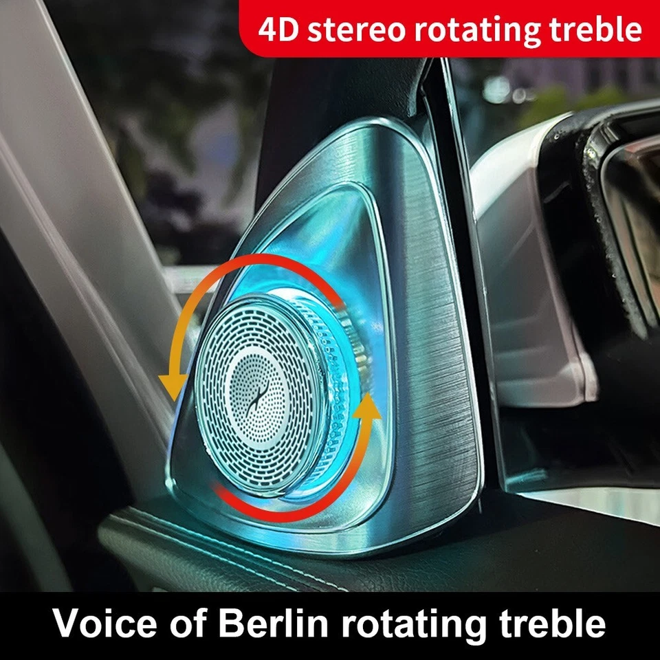 Altavoz tweeter giratorio 4D para Mercedes-benz W205 3 colores clase C 2015-2018 Foto 4 de 4