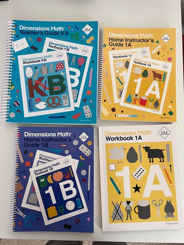 Singapore Dimensions Math Teachers And Home Instructors Manual KB 1A 1B 