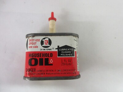 VINTAGE ADVERTISING 3 IN ONE OIL OILER TIN COLLECTIBLE M-530 | eBay