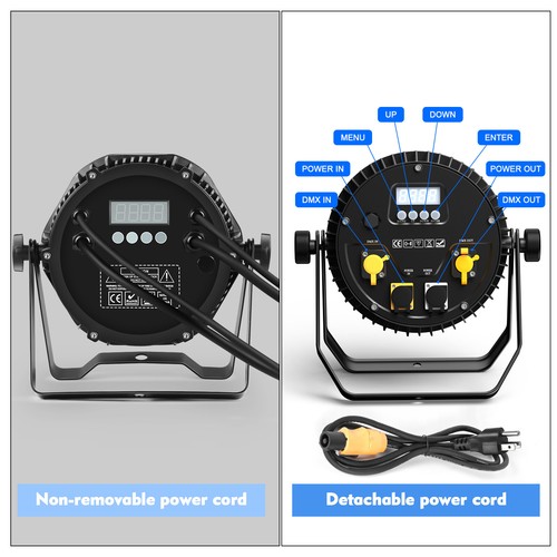 U`King Outdoor Wasserdichte RGBWA UV 24*18W LED PAR Bühnenlicht DMX Discolicht - Bild 5 von 17