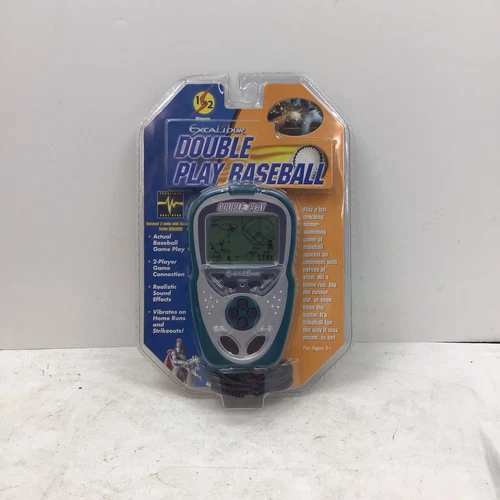 Excalibur Double Play Baseball Live Action Handheld Portable Vintage New In Box