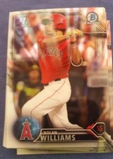 NOLAN WILLIAMS  2016 BOWMAN PROSPECT DRAFT BDC-113 ANGELS (ROOKIE REFRACTOR)