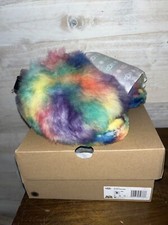 UGG FLUFF YEAH PRIDE SHEEPSKIN SLINGBACK WOMEN'S SLIPPERS - US size 8 - NIB