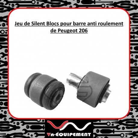 Silent bloc barre anti-roulis pour Peugeot 206 - Kit de 2 bagues de suspension en caoutchouc de 22mm