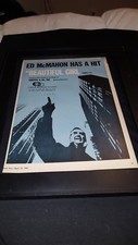 Ed McMahon Beautiful Girl Rare Original Promo Poster Ad Framed!
