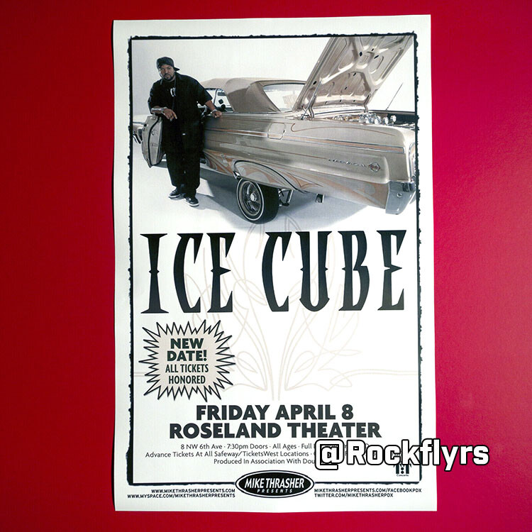 ICE CUBE 2011 Concert Promo 11x17 Street Poster. Portland OR. NWA