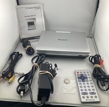 Polaroid PDV-0801A Portable DVD Player 8-inch Screen W/Remote  Accessories/case