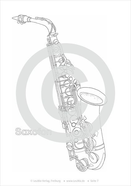 Thumbnail - Musikinstrumente Malbuch