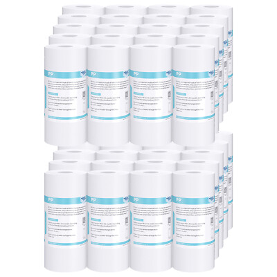 40 Pack 5 Micron 10''x4.5'' Big Blue Sediment Water Filter Whole House For GE RO