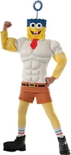 SpongeBob Muscle Chest Child Halloween Costume | Cartoon Movie Boys L (Defect)