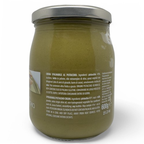 2 x Pisti Sizilianischer Pestschio Sahneaufstrich 600g Dose (Ablauf 2026 August) - Bild 4 von 9