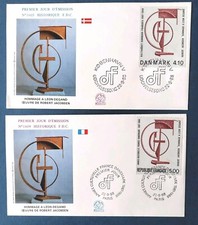 FRANCE 1988 FDC  Timbre N° 2551 "ANNÉE CULTURELLE FRANCE DANEMARK"
