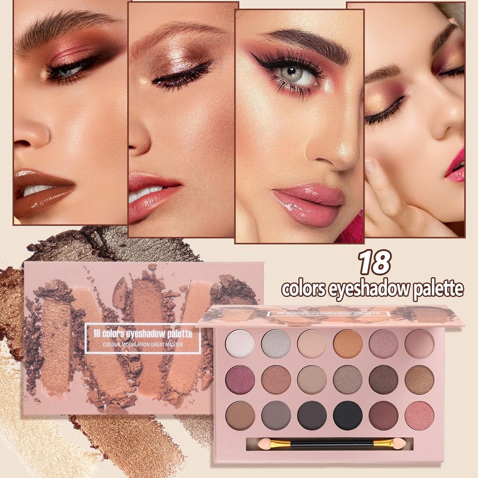 All in One Makeup Kit for Women Full Kit Includes 20 Colors Eyeshadow