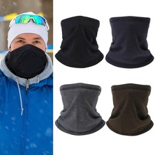 Fleece Neck Gaiter Soft Warm Winter Face Mask Windproof Ski Scarf for Men Women