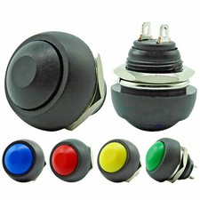 12mm - Waterproof Push Button Switch Momentary Switch - FREE NEXT DAY DELIVERY