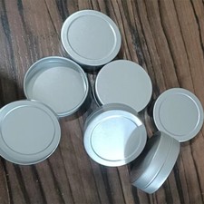 48pcs 20g silver Aluminum Jars 20ml lift top LipBalm cosmetic Pot container tin