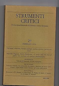 Kritische Instrumente. Quartalszeitschrift Kultur und Literaturkritik 29 FEB