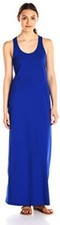 Lark Women's Sleeveless Racer-back Lightweight Summer Beach Maxi Dress Cobalt, S