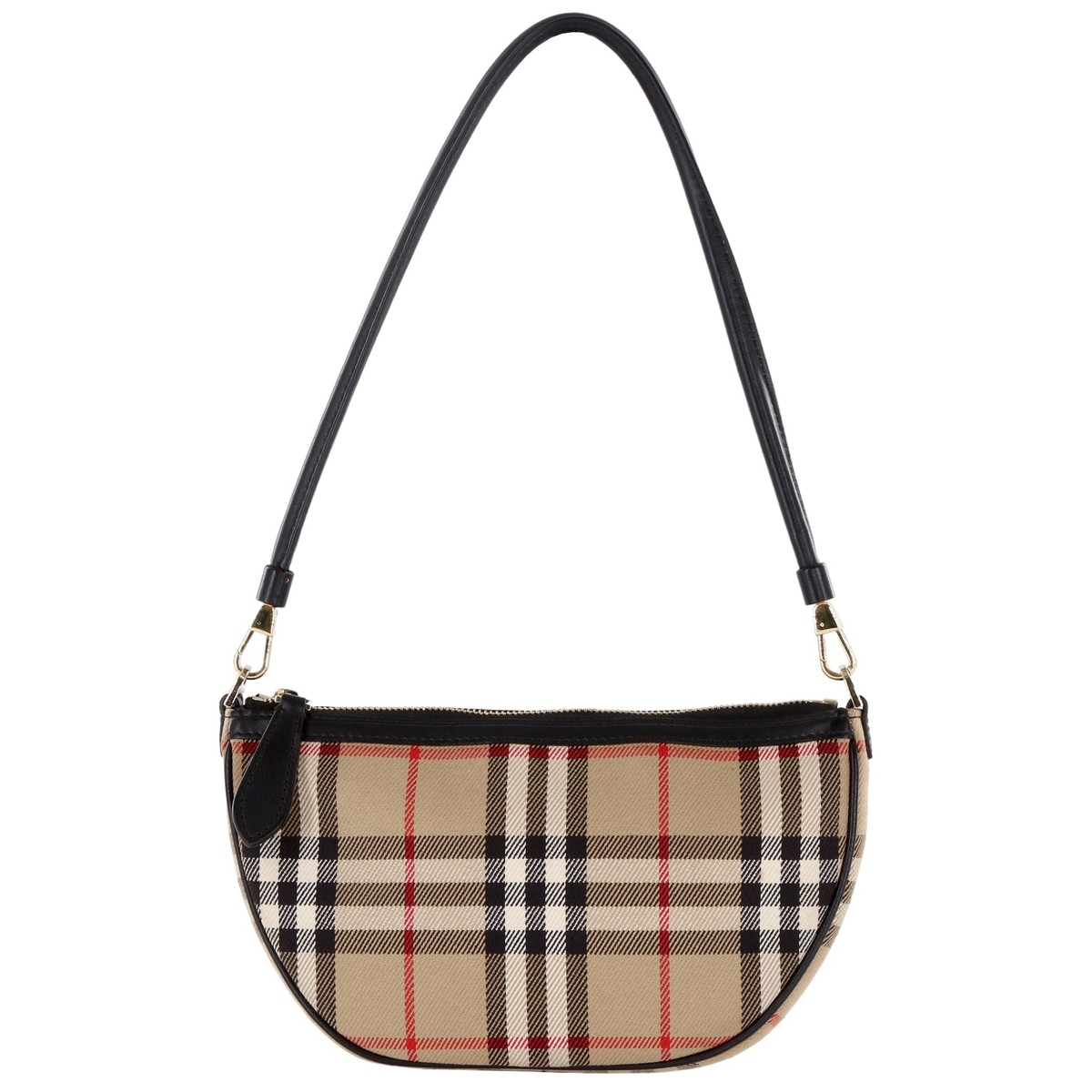 Authentic Burberry Vintage Check Calfskin Olympia Pouch Archive 