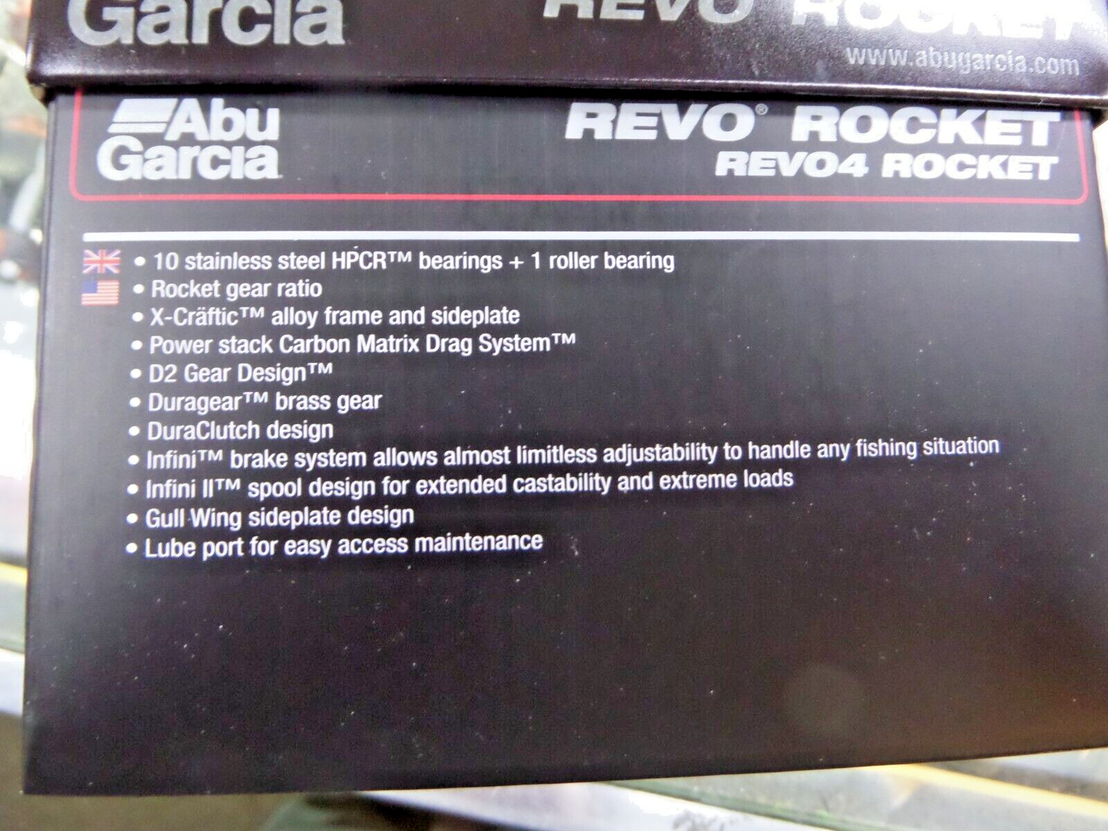 Abu Garcia Revo Rocket Low Profile Baitcast Reel - REVO4 ROCKET