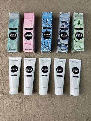 matrix socolor cult. Semi.  multicolor lot 5.  Mint. Pink.  Blue.    Bay.  Teal