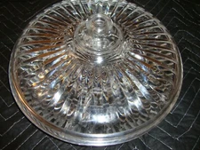 Crystal Elegant Hard Round Clear Plastic Veg/ Dessert Party Platter w/Lid    194