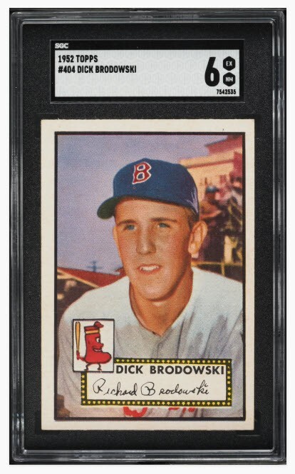 1952 Topps Dick Brodowski #404 SGC 6 EX MT High Series
