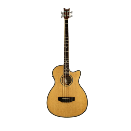 Haze FB711BCEQN34 4-String Electric-Acoustic Bass Guitar+ Free Gig Bag- Natural - Picture 1 of 18