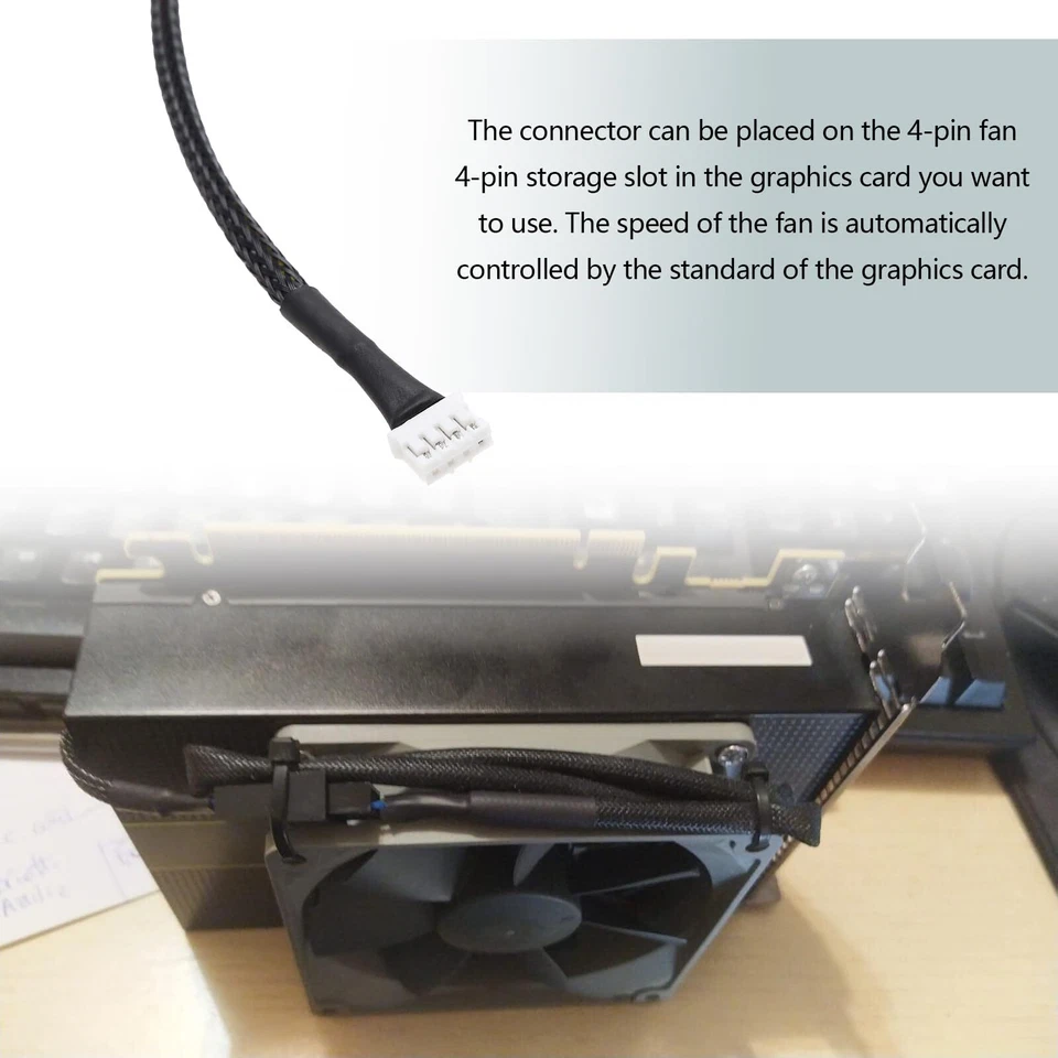 3 Pièces Adaptateur PWM Câble Adaptateur de Ventilateur à 4 Broches 15 Cm Rép... - Photo 3/4