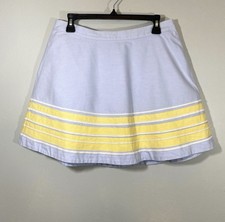 Vineyard Vines Border Stripe Oxford Swing Skirt size 8