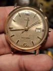 Timex Viscount 1968 Gold Tone Mens Vintage 1960s Automatic Self Winding Retro...