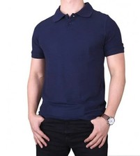 NEW Banana Republic Men's L Luxe Touch Performance Polo Shirt Navy Blue