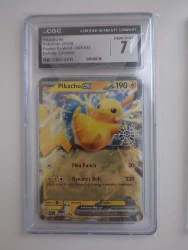 Pikachu ex graded CGC 7 for sale on eBay