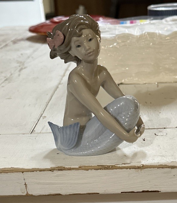 NAO Sea Maiden. Porcelain Mermaid Figure.