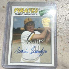 2019 Topps Archives Mario Mendoza Pittsburgh Pirates Fan Favorite Auto FFA-MM