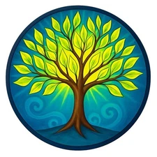 New 3” Round Tree Of Life Vinyl Decal Sticker Waterproof