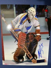 St. Louis BLUES Mike LIUT #1 Face OFF Signed 8X10 FAN-FAVORITE Holo & COA TALL!