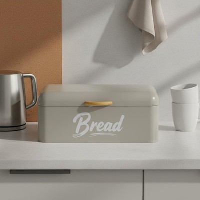 Metall Brotkasten große Kapazität Flip-Top Brotkasten modernes Design für Arbeitsplatte