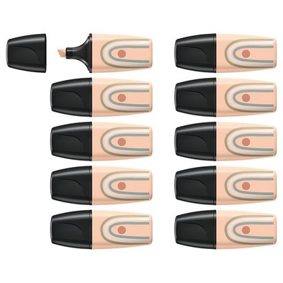 STABILO BOSS MINI Naturevibes - Highlighter - Beige Pack of 10