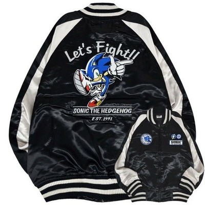 Sonic The Hedgehog Sukajan Sega Game Outer Embroidery Jacket