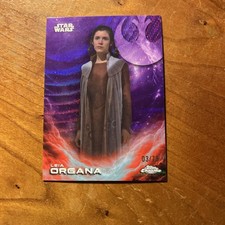 2025 Topps Chrome Star Wars CE-35 Leia Organa Purple Red d/75 Variation
