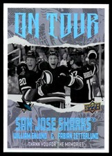 2024-25 Upper Deck On Tour William Eklund / Fabian Zetterlund San Jose Sharks