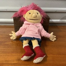 Folkmanis Zoe Pink Hair Hoodie Girl Hand Puppet