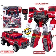 TOBOT V Wild Chief Explorer Jeep Suv Transform Robot Vehicle Tokey Toy Gold Ed.